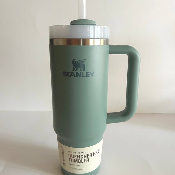 New w/ tag Stanley The Flowstate Quencher H2.0 30 oz. Tumbler-Shale Matted Green - Picture 2 of 8